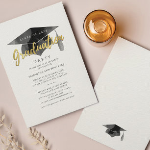 Invitation minimale pour la fête de fin d'études 2