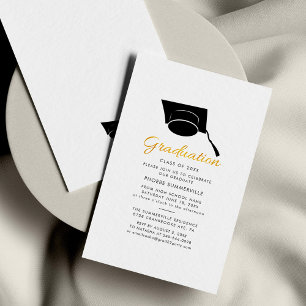 Invitation minimale pour la fête de remise des dip