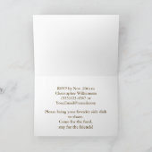 Invitation minimale pour un dîner de Friendsgiving (Intérieur)