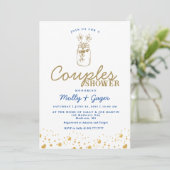 Invitation minimale pour une douche de couple (Debout devant)
