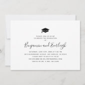 Invitation minimale pour une fête de remise de dip (Dos)