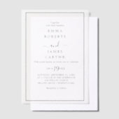Invitation minimale rustique en vélin (Compenser)