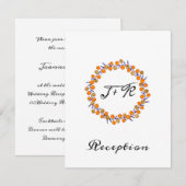 Invitation Minimalisme Blanc Mariage Or Bleu Nuit (Devant / Derrière)