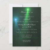 Invitation Minimalisme Ombre Sarcelle Vert Tropical Profond C (Devant)