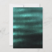 Invitation Minimalisme Ombre Turquoise Profond Tropical Vert (Dos)