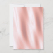 Invitation Minimalisme Rose Blush Silk Fabric Or Anniversaire (Dos)