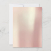 Invitation Minimalisme Rose rose rose vif Pearly Glam Anniver (Dos)