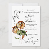 Invitation Minimalisme Vintage linéaire Boho rustique (Devant)