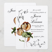 Invitation Minimalisme Vintage linéaire Boho rustique (Devant / Derrière)