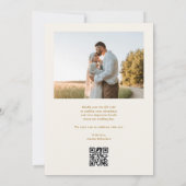 Invitation Minimalist 9 Photo Ivory Burgundy Wedding (Dos)