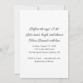 Invitation Minimalist Before She Says I Do Bridal Shower  (Devant)