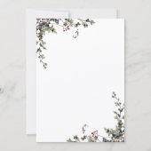 Invitation Minimalist Black White and Gold Christmas Party (Dos)