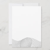 Invitation Minimalist black white geometric Details Program (Dos)