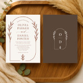 Invitation Minimalist Boho Arch Wedding