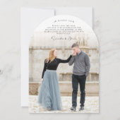 Invitation Minimalist Boho Photo Save the Date (Dos)