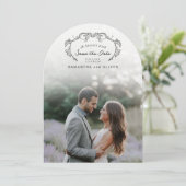Invitation Minimalist Boho Photo Save the Date (Debout devant)