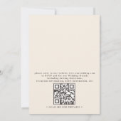 Invitation Minimalist Boho Wildflower Floral QR Code Wedding (Dos)
