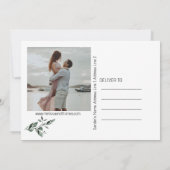 Invitation Minimalist Botanical Save The Date Announcement (Dos)