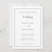 Invitation Minimalist Chic Front Photo Modern Script Wedding (Dos)