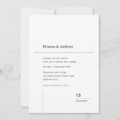 Invitation Minimalist Destination Simple Wedding Photo (Dos)