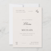 Invitation Minimalist Editorial Photo Spanish Wedding (Devant)