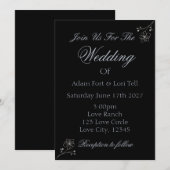 Invitation Minimalist Elegance Wedding (Devant / Derrière)