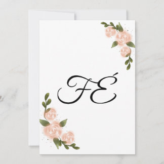 Invitation Minimalist "Faith" Message Card – Special Prints E
