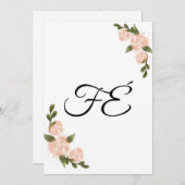 Invitation Minimalist "Faith" Message Card – Special Prints E (Devant / Derrière)