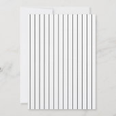 Invitation Minimalist Forty Black + White 40th Birthday Party (Dos)