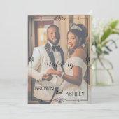 Invitation Minimalist Full Photo Wedding | Elegant Editorial (Debout devant)