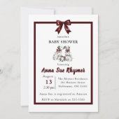 Invitation Minimalist Gender Neutral Chic Dalmation Invite (Devant)