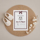 Invitation Minimalist Gender Neutral Chic Dalmation Invite