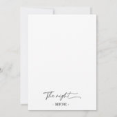 Invitation Minimalist Gold Cutlery Rehearsal Dinner (Dos)