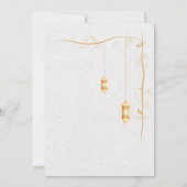 Invitation Minimalist Gold Lanterns & Vine Iftar Dinner (Dos)