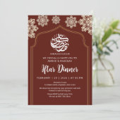 Invitation Minimalist Gold Mandala Ramadan Iftar Dinner (Debout devant)