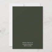 Invitation Minimalist Green Modern Simple Typography Wedding (Dos)