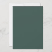 Invitation Minimalist green wedding ring (Dos)