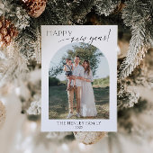 Invitation Minimalist Happy New Year Holiday Card