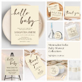 Invitation Minimalist Hello Baby Baby Shower