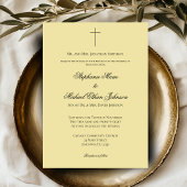 Invitation MINIMALIST Island Citrus Cross Formal Wedding