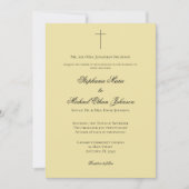 Invitation MINIMALIST Island Citrus Cross Formal Wedding (Devant)