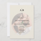Invitation Minimalist Ivory Photo Editorial Wedding (Devant)