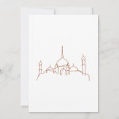 Invitation Minimalist Line Art Mosque Ramadan Iftar Dinner (Dos)