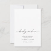 Invitation Minimalist Lucky In Love Bachelorette Weekend (Devant)