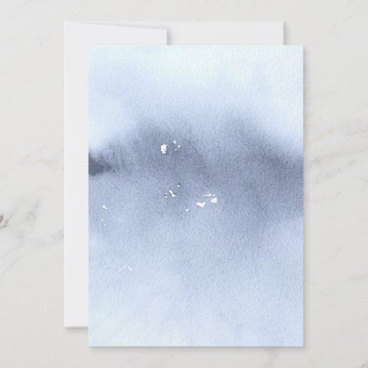 Invitation Minimalist Monogram Initial Crest Floral Wedding (Dos)