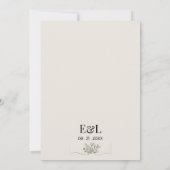 Invitation Minimalist Pastel Arch Frame Botanical Wedding (Dos)