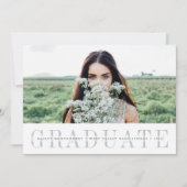 Invitation Minimalist Photo Graduation Announcement & Invite (Devant)