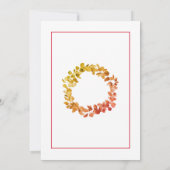 Invitation Minimalist|Red Peace on Earth Christmas Card (Dos)