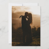 Invitation Minimalist Romantic Script Burgundy Gold Wedding (Dos)