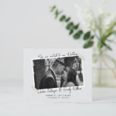 Invitation Minimalist simple wedding  (Debout devant)